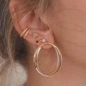 Adornmonde Lamont Gold Earrings